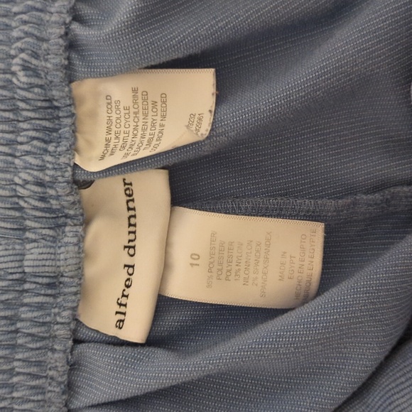 Alfred Dunner Light Blue Elastic Waist Pants - Picture 2 of 7